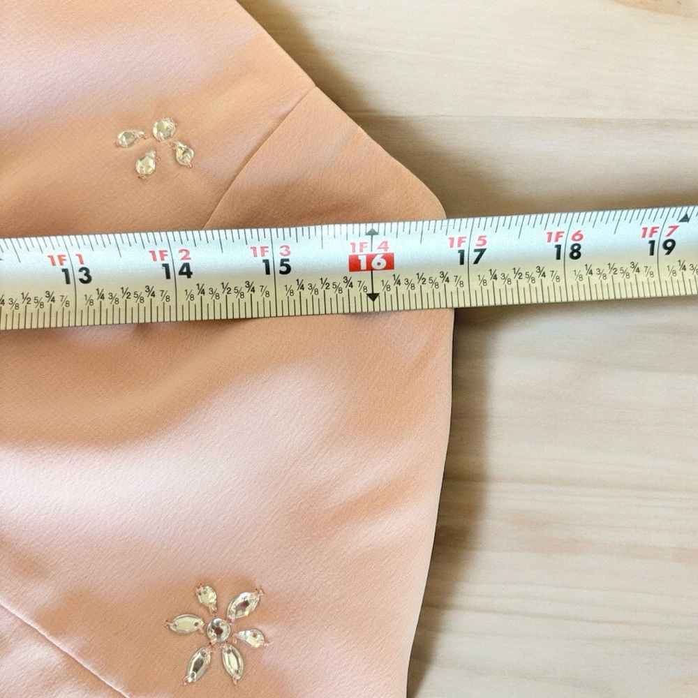 Petal pink slip dress w/jewels - NWT! - Picture 7 of 9
